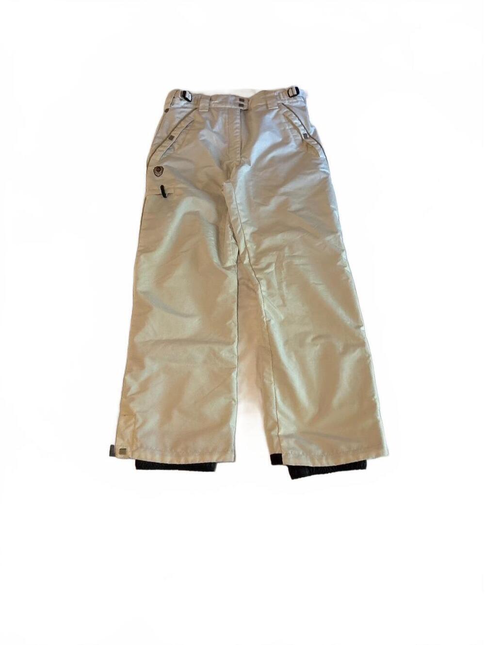 Columbia Convert Womens Small Beige Snow Pants Insulated Ski Boardway Flower Y2K